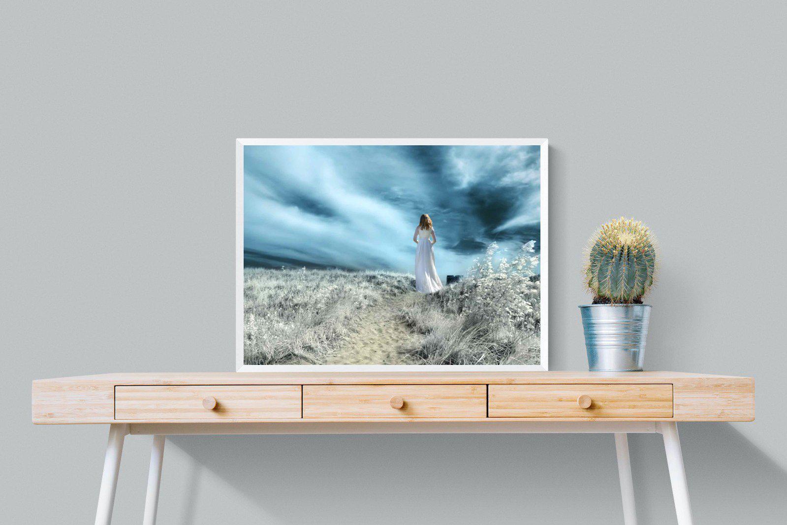 Seashore Drama-Wall_Art-80 x 60cm-Mounted Canvas-White-Pixalot