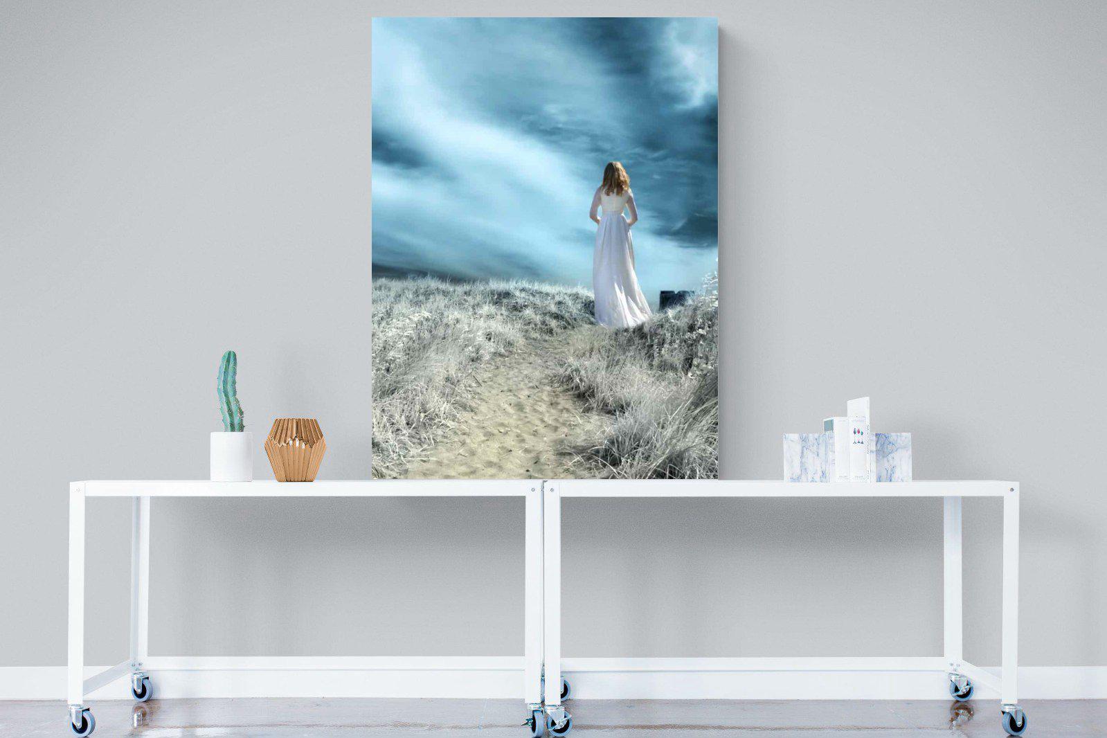 Seashore Drama-Wall_Art-90 x 120cm-Mounted Canvas-No Frame-Pixalot