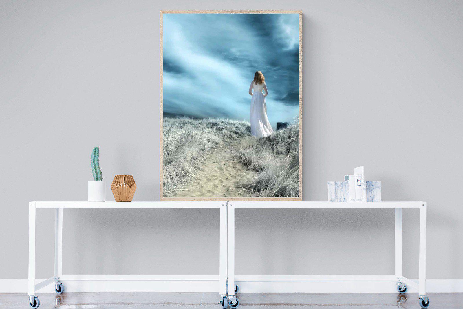 Seashore Drama-Wall_Art-90 x 120cm-Mounted Canvas-Wood-Pixalot