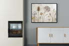 Seed Pods-Wall_Art-100 x 75cm-Mounted Canvas-Black-Pixalot