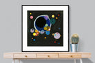Several Circles-Wall_Art-100 x 100cm-Framed Print-Black-Pixalot