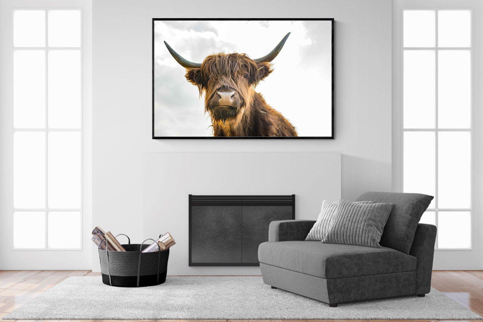 Shaggy-Wall_Art-150 x 100cm-Mounted Canvas-Black-Pixalot