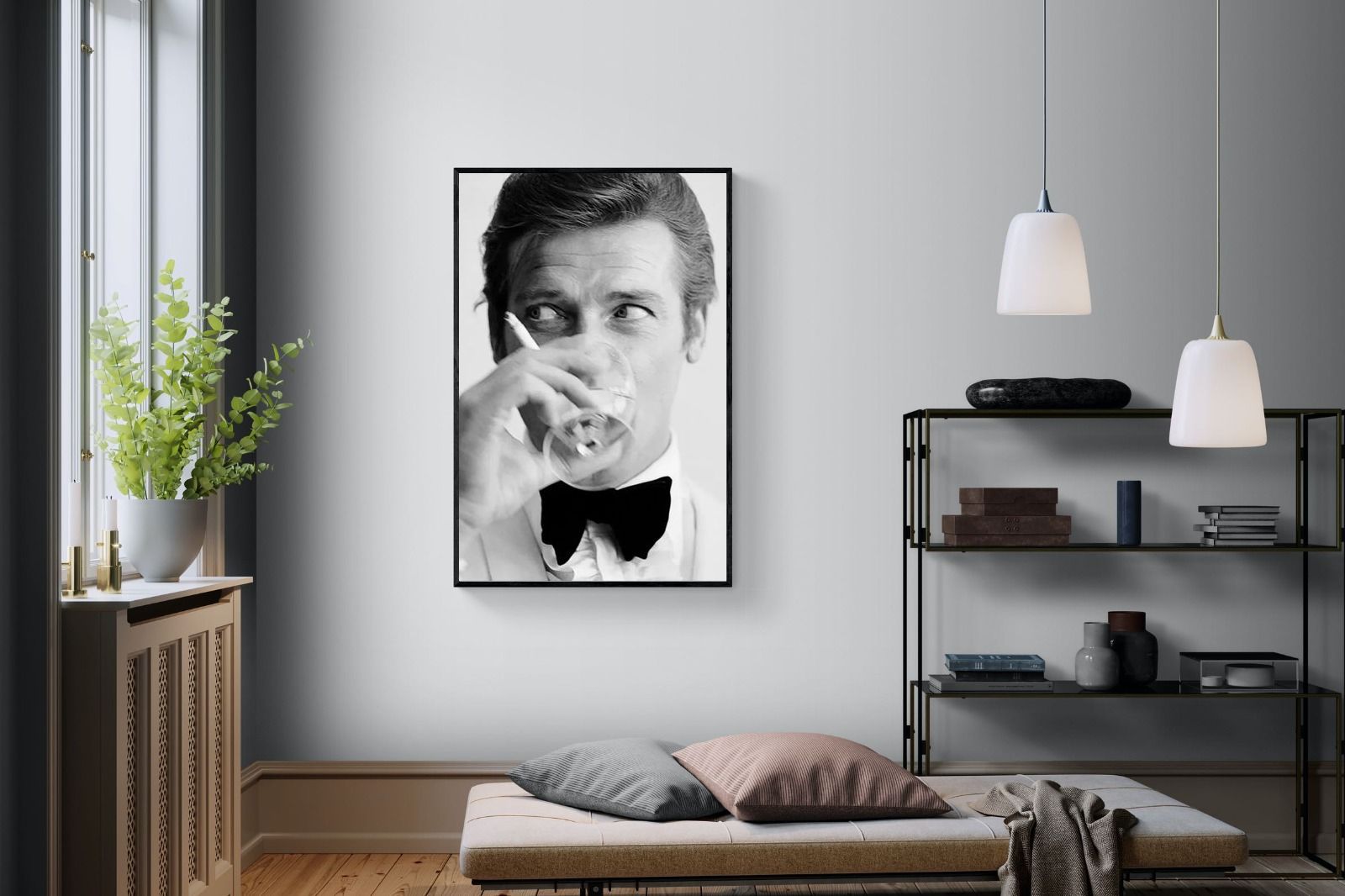 Shaken not Stirred-Wall_Art-100 x 150cm-Mounted Canvas-Black-Pixalot