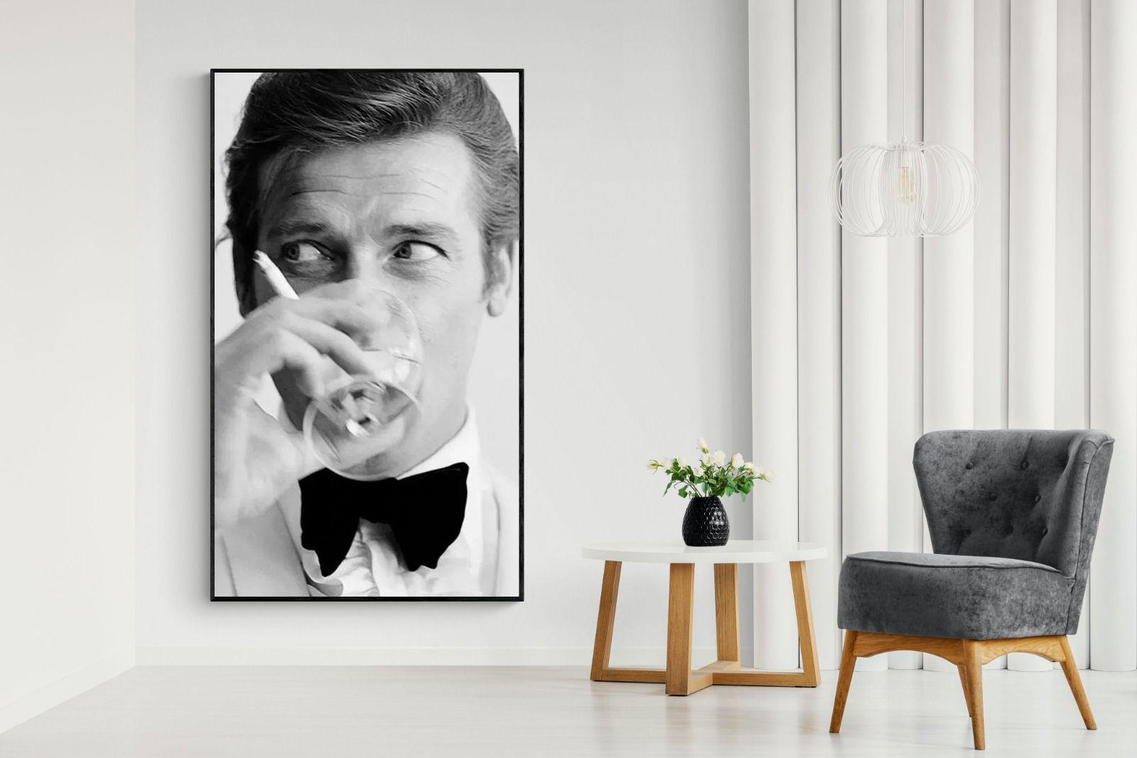 Shaken not Stirred-Wall_Art-130 x 220cm-Mounted Canvas-Black-Pixalot