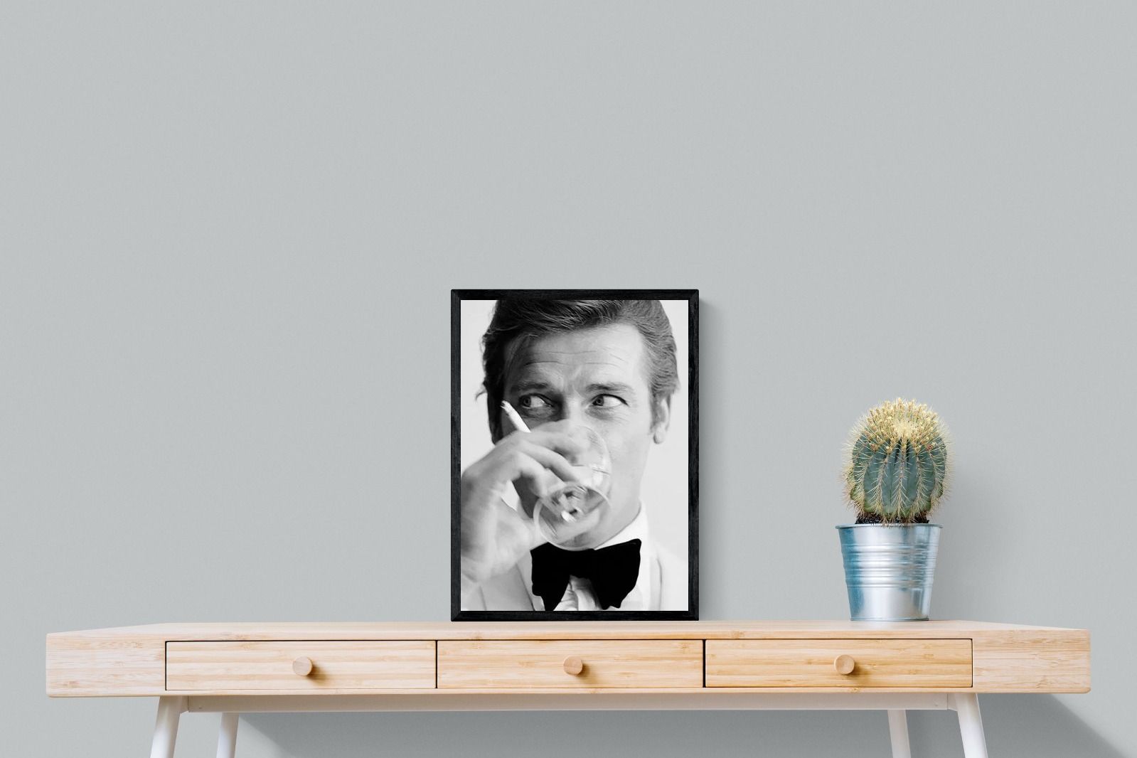 Shaken not Stirred-Wall_Art-45 x 60cm-Mounted Canvas-Black-Pixalot