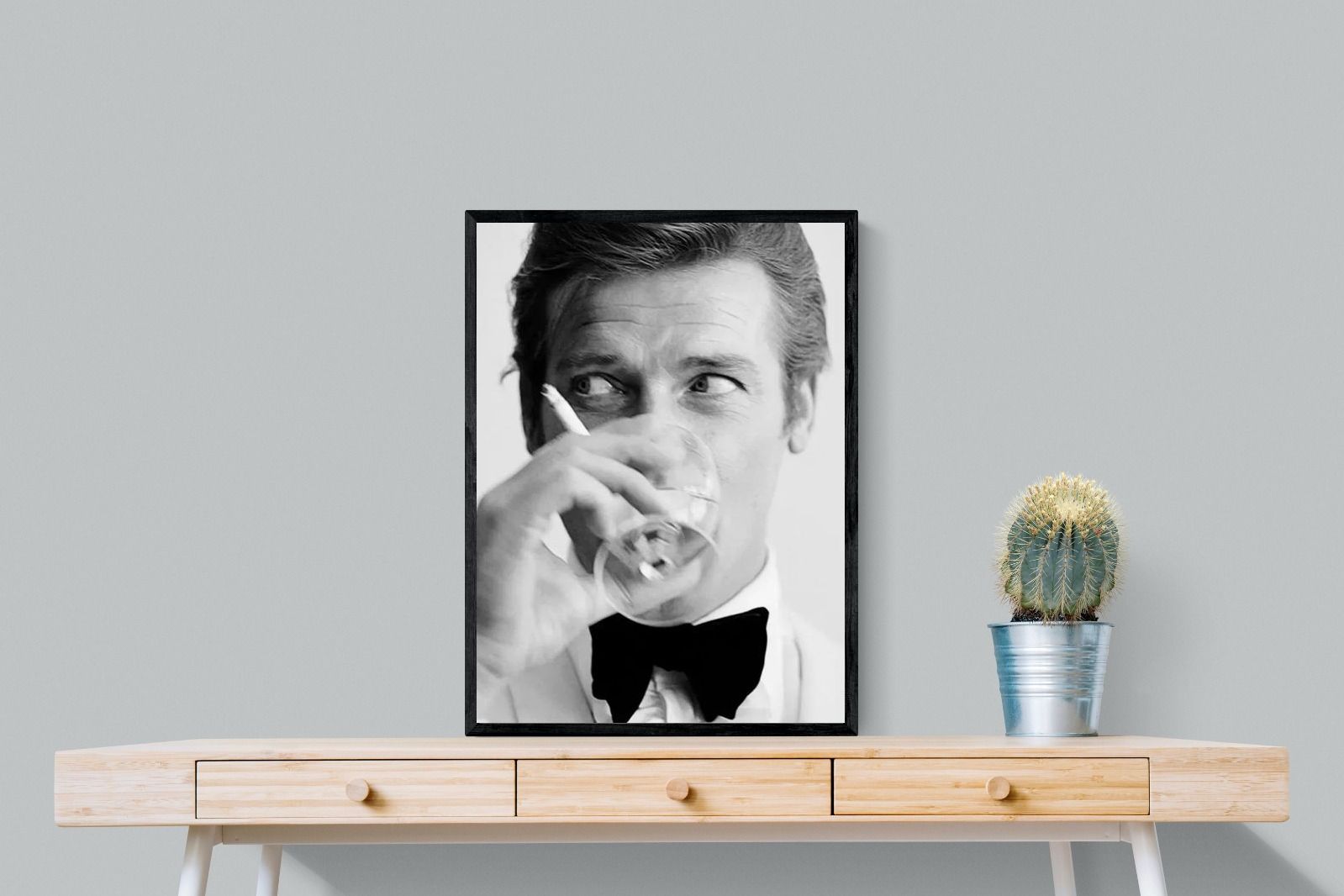 Shaken not Stirred-Wall_Art-60 x 80cm-Mounted Canvas-Black-Pixalot