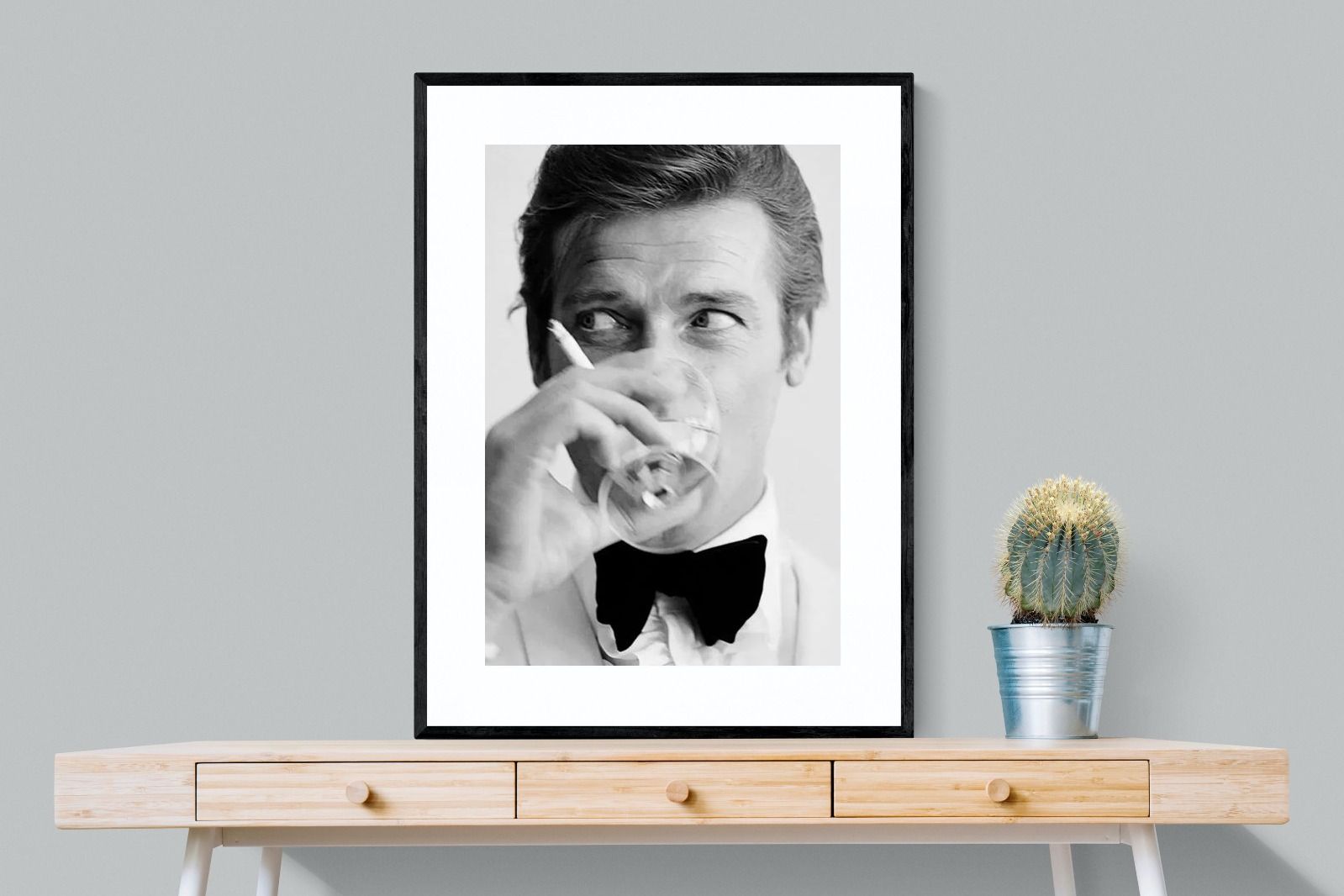 Shaken not Stirred-Wall_Art-75 x 100cm-Framed Print-Black-Pixalot