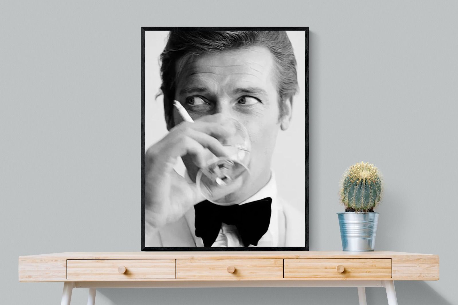 Shaken not Stirred-Wall_Art-75 x 100cm-Mounted Canvas-Black-Pixalot