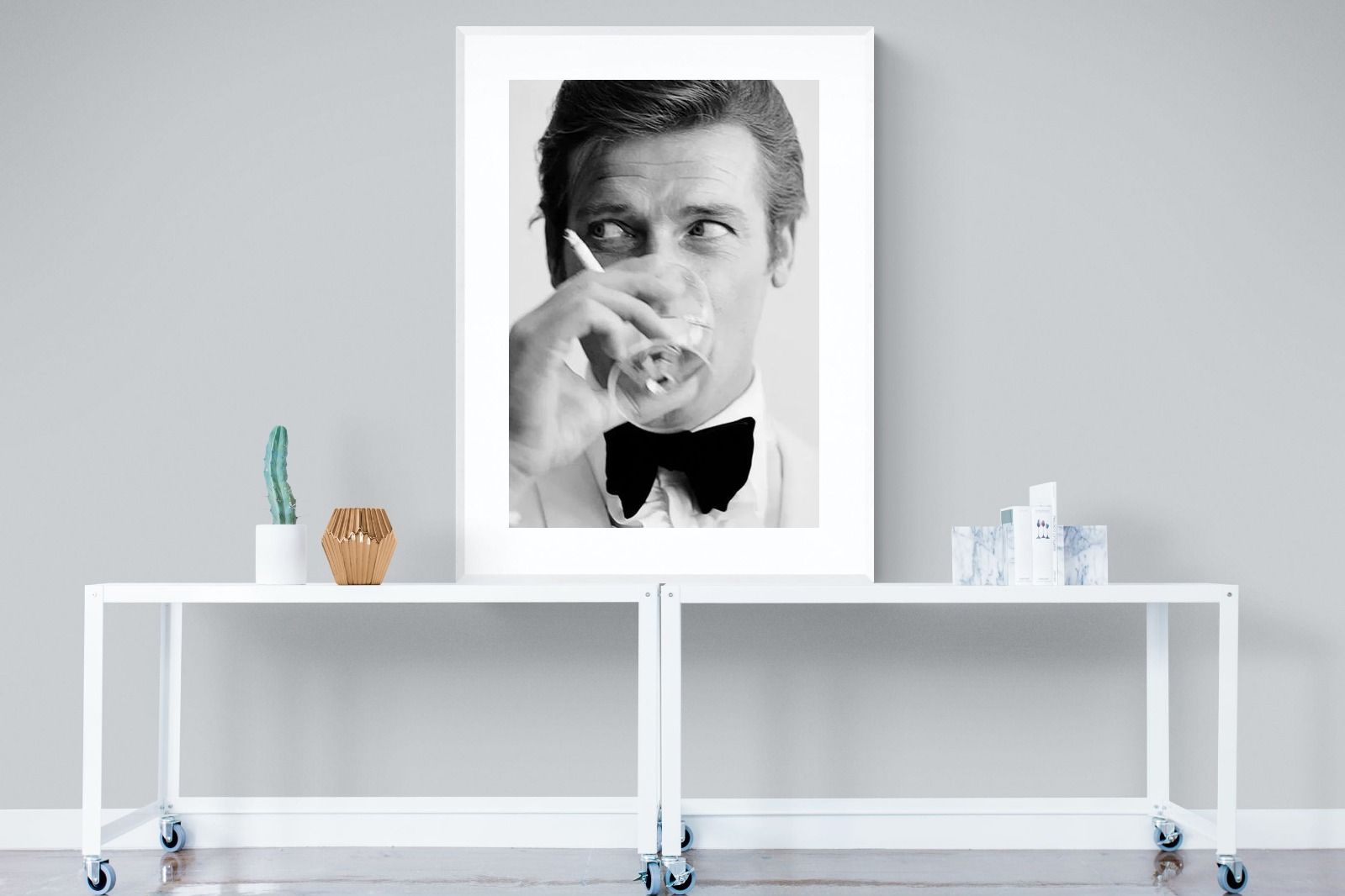 Shaken not Stirred-Wall_Art-90 x 120cm-Framed Print-White-Pixalot