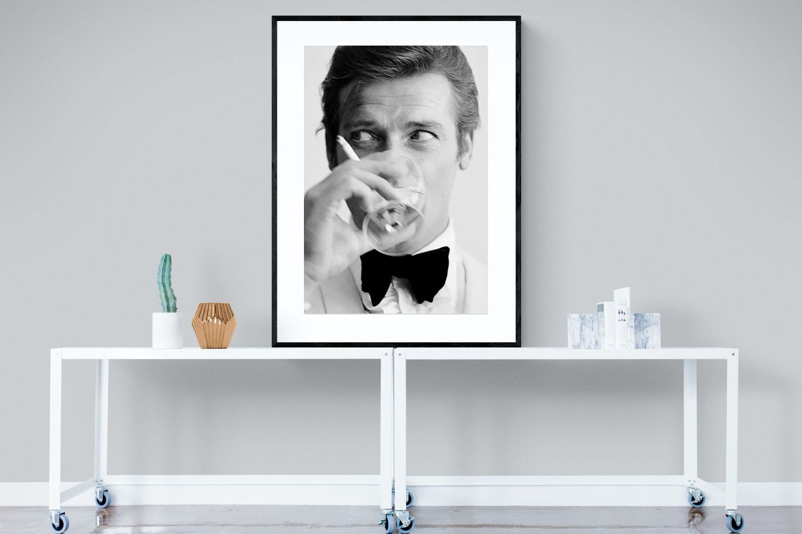 Shaken not Stirred-Wall_Art-90 x 120cm-Framed Print-Black-Pixalot