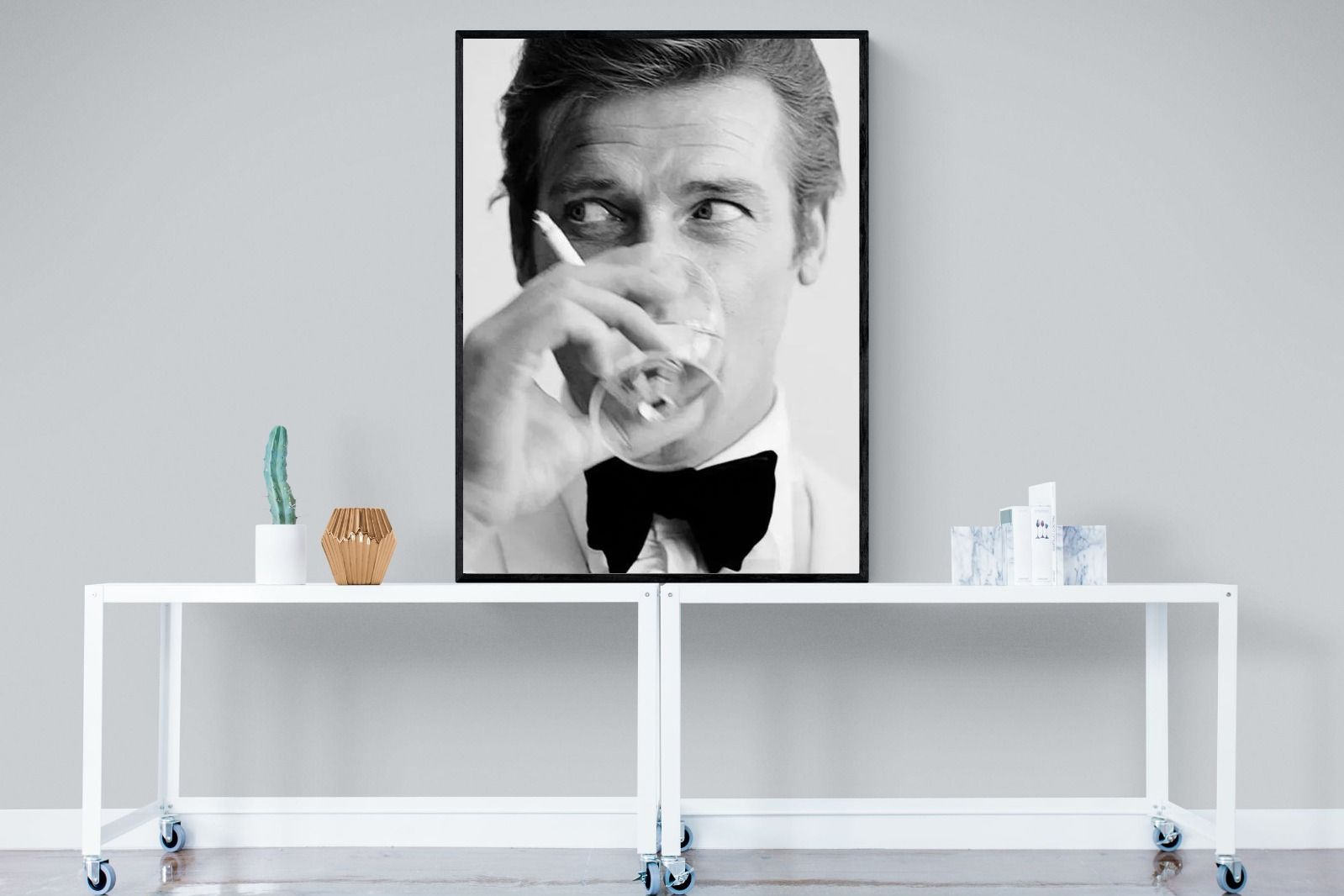 Shaken not Stirred-Wall_Art-90 x 120cm-Mounted Canvas-Black-Pixalot