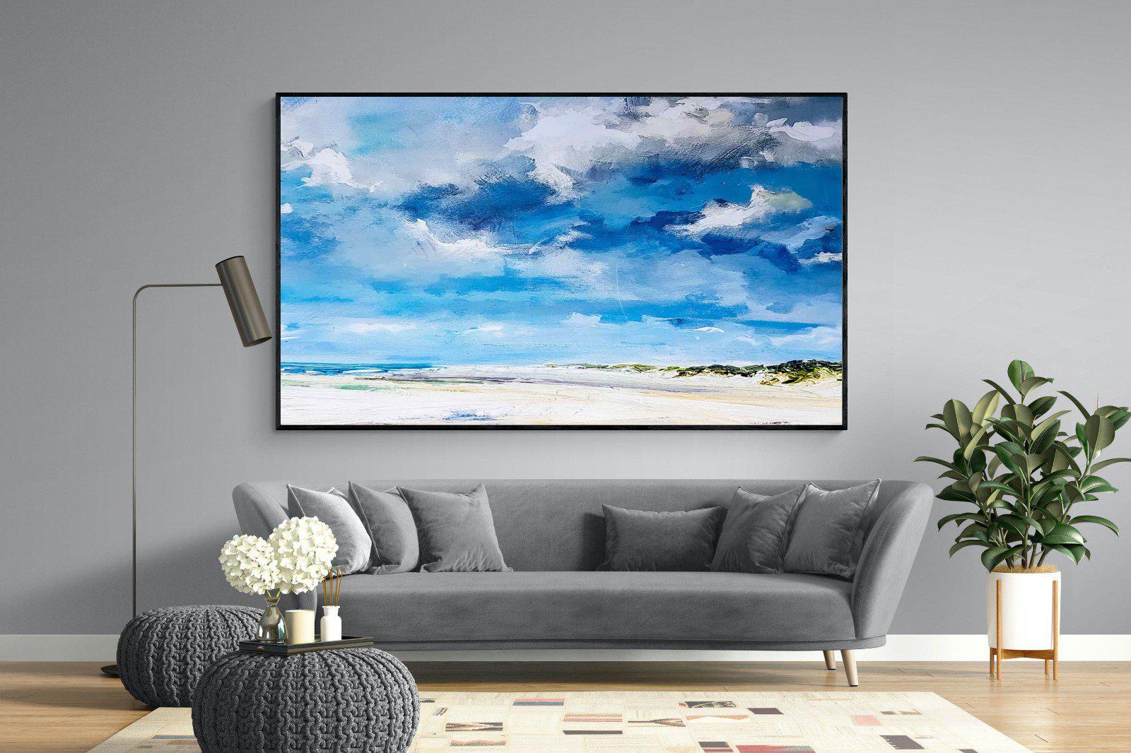 Shoreline-Wall_Art-220 x 130cm-Mounted Canvas-Black-Pixalot