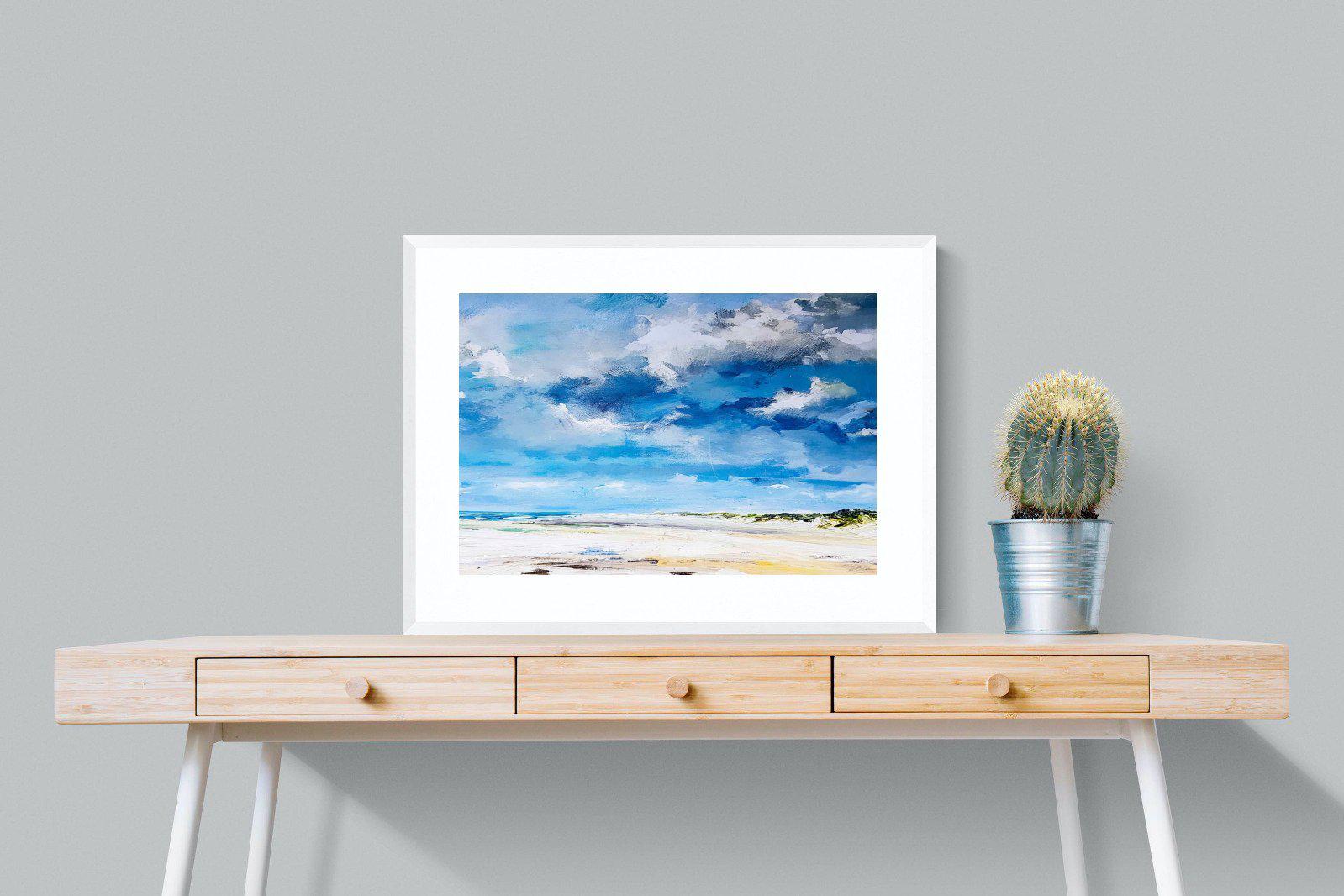 Shoreline-Wall_Art-80 x 60cm-Framed Print-White-Pixalot