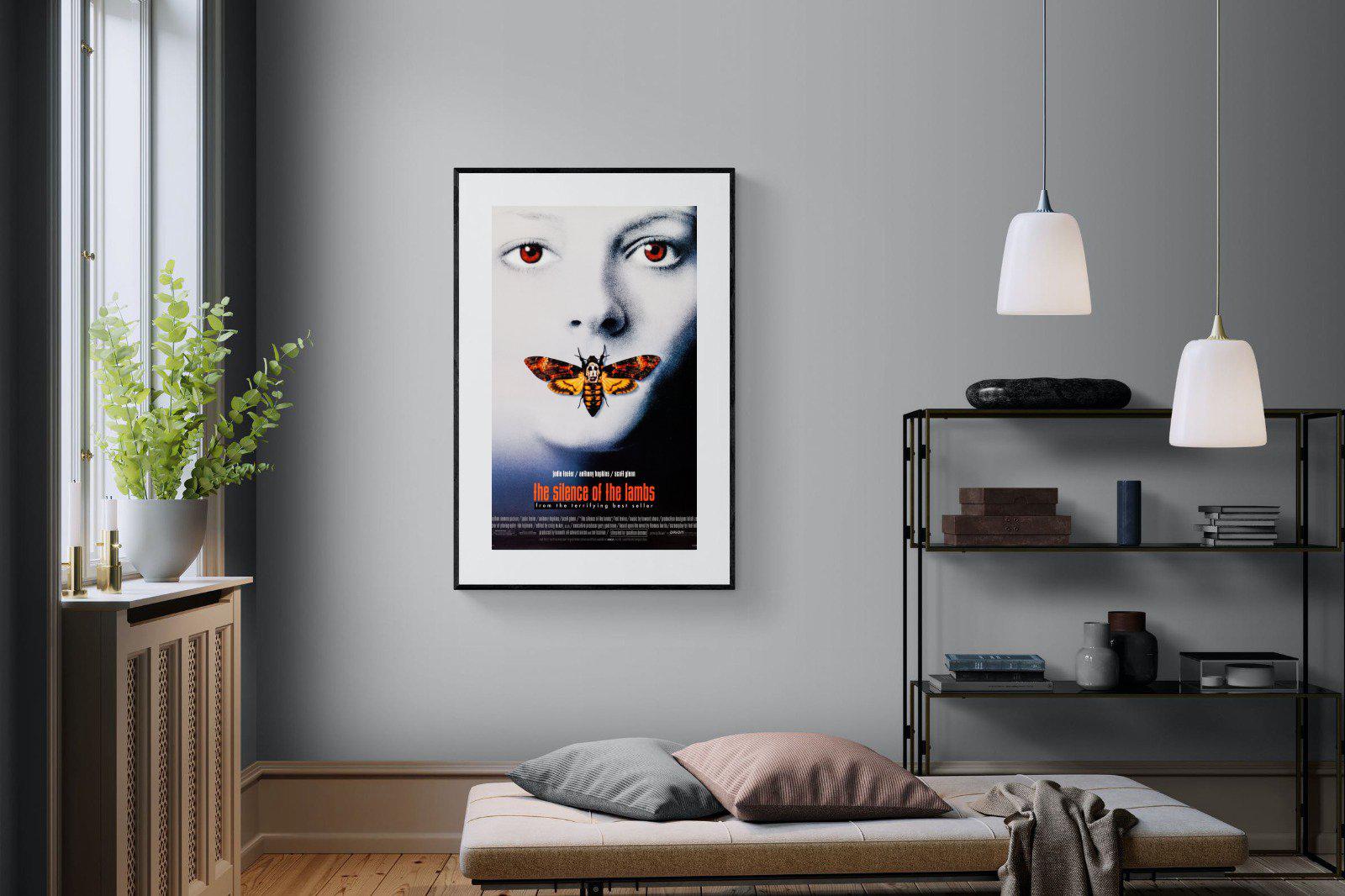 Silence of the Lambs-Wall_Art-100 x 150cm-Framed Print-Black-Pixalot