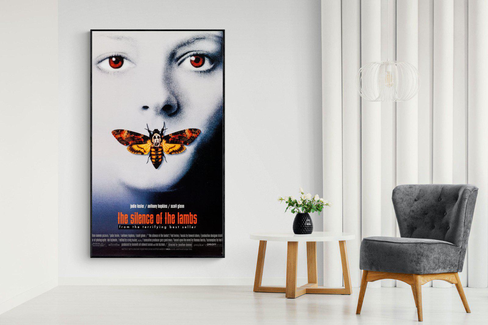 Silence of the Lambs-Wall_Art-130 x 220cm-Mounted Canvas-Black-Pixalot