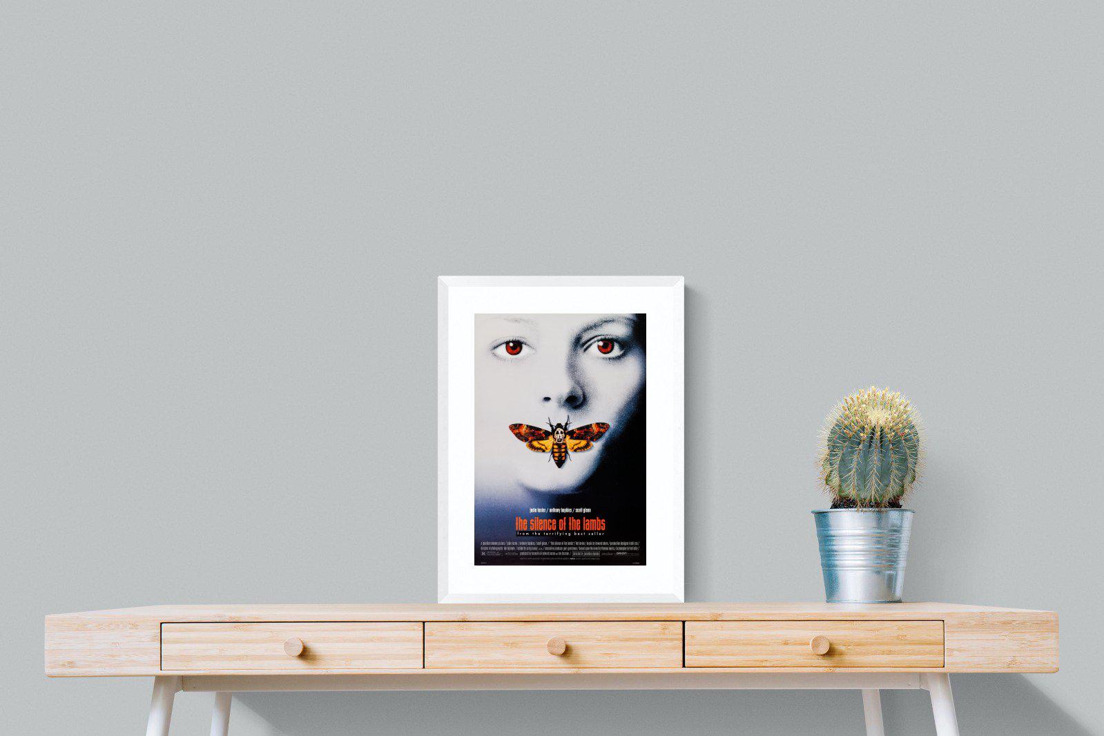 Silence of the Lambs-Wall_Art-45 x 60cm-Framed Print-White-Pixalot