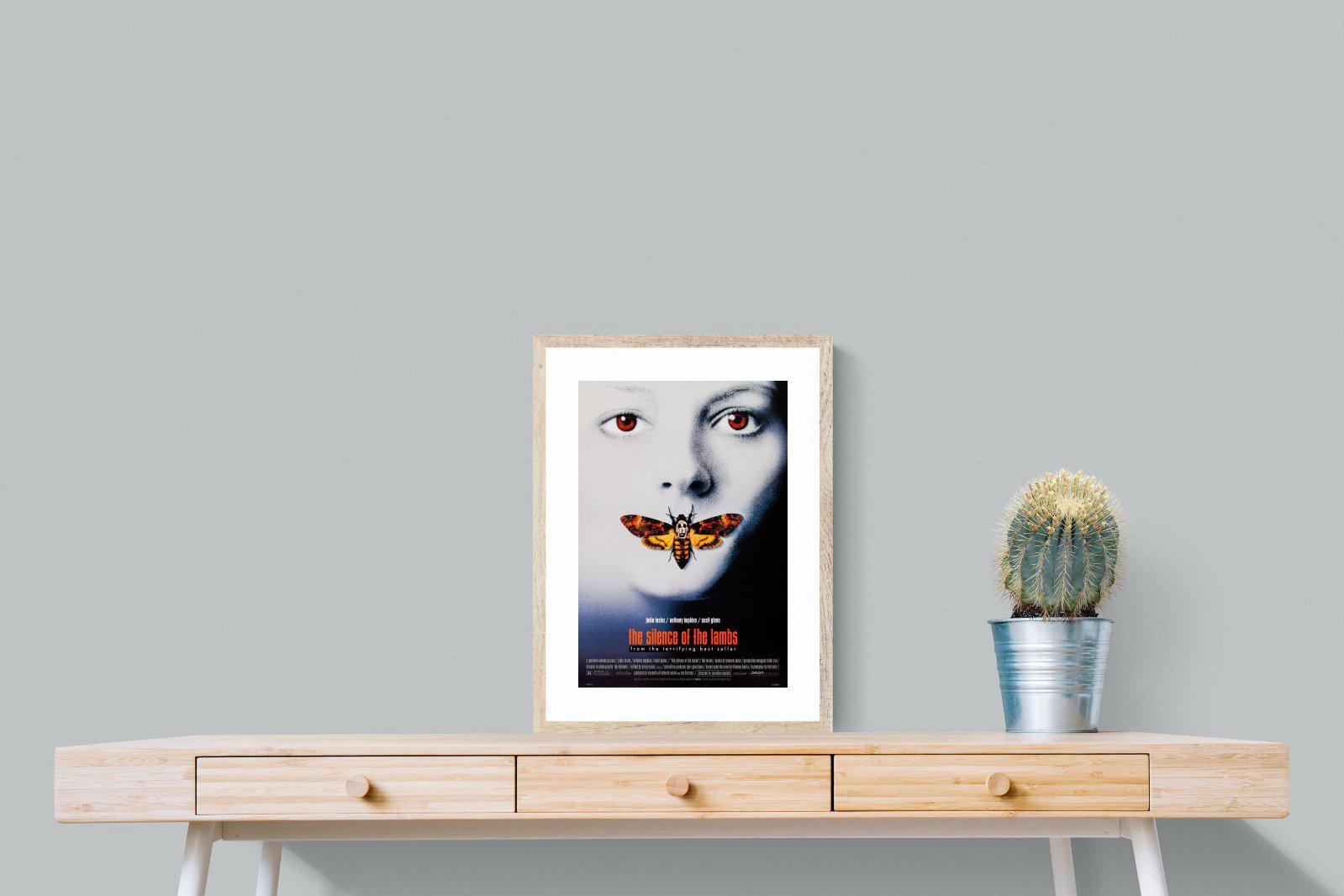 Silence of the Lambs-Wall_Art-45 x 60cm-Framed Print-Wood-Pixalot