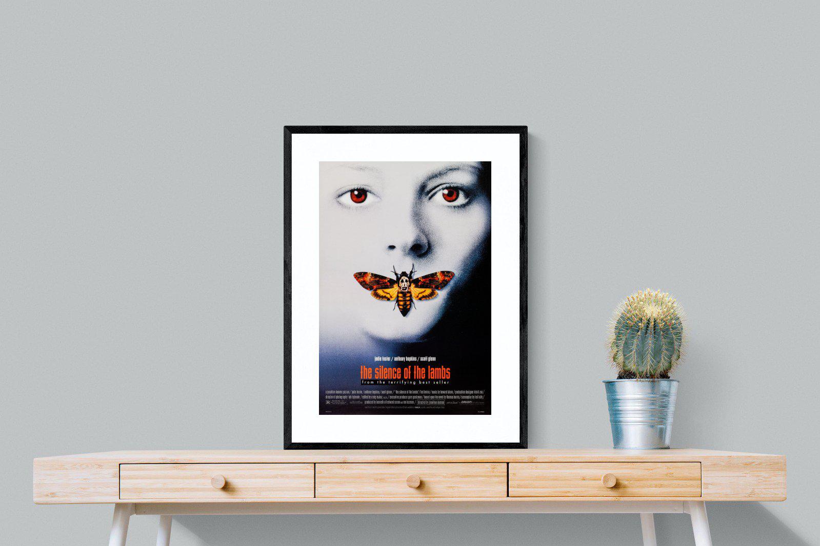 Silence of the Lambs-Wall_Art-60 x 80cm-Framed Print-Black-Pixalot