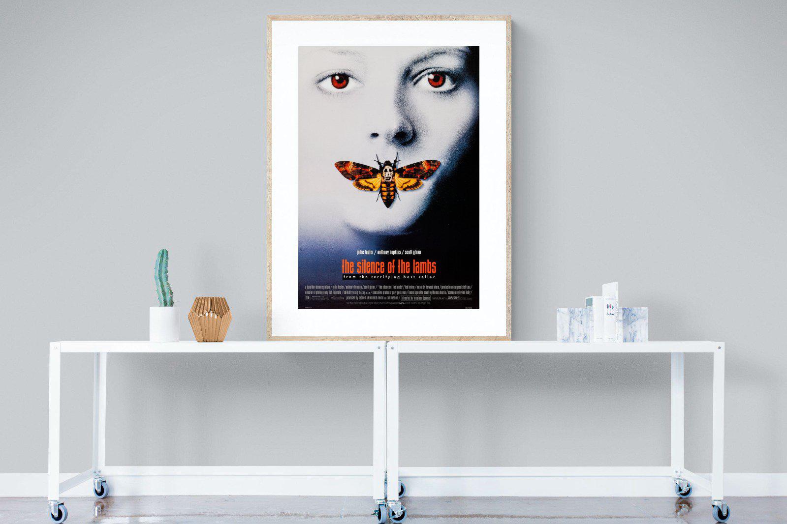 Silence of the Lambs-Wall_Art-90 x 120cm-Framed Print-Wood-Pixalot