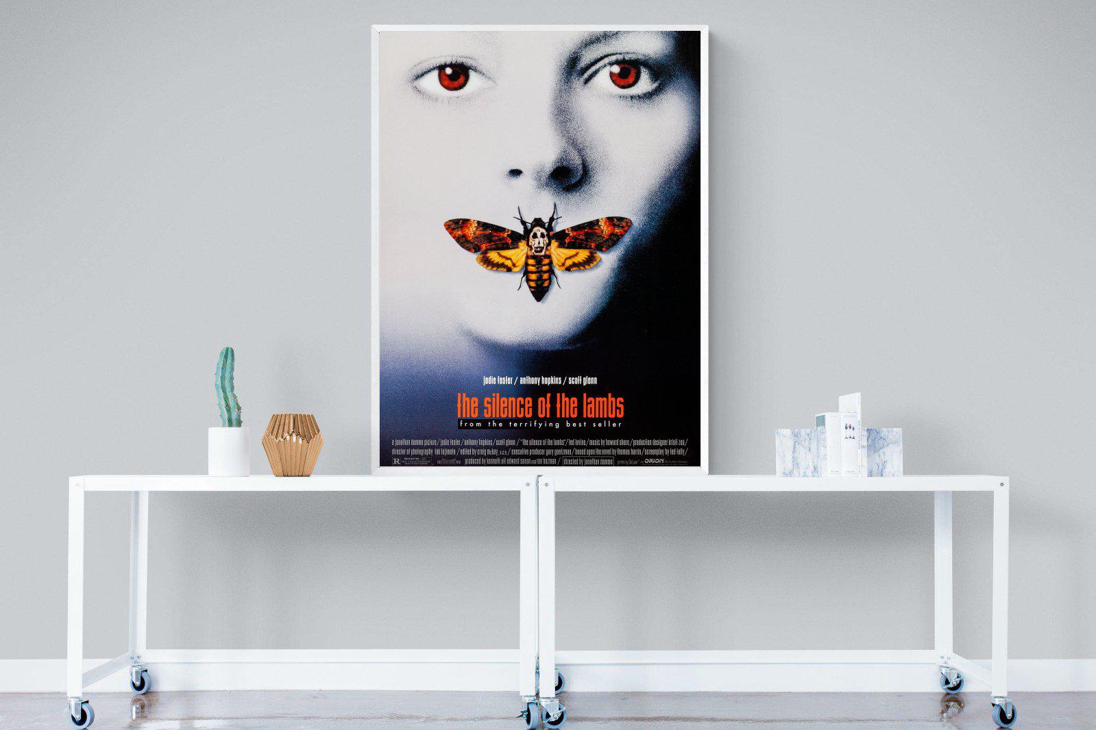 Silence of the Lambs-Wall_Art-90 x 120cm-Mounted Canvas-White-Pixalot