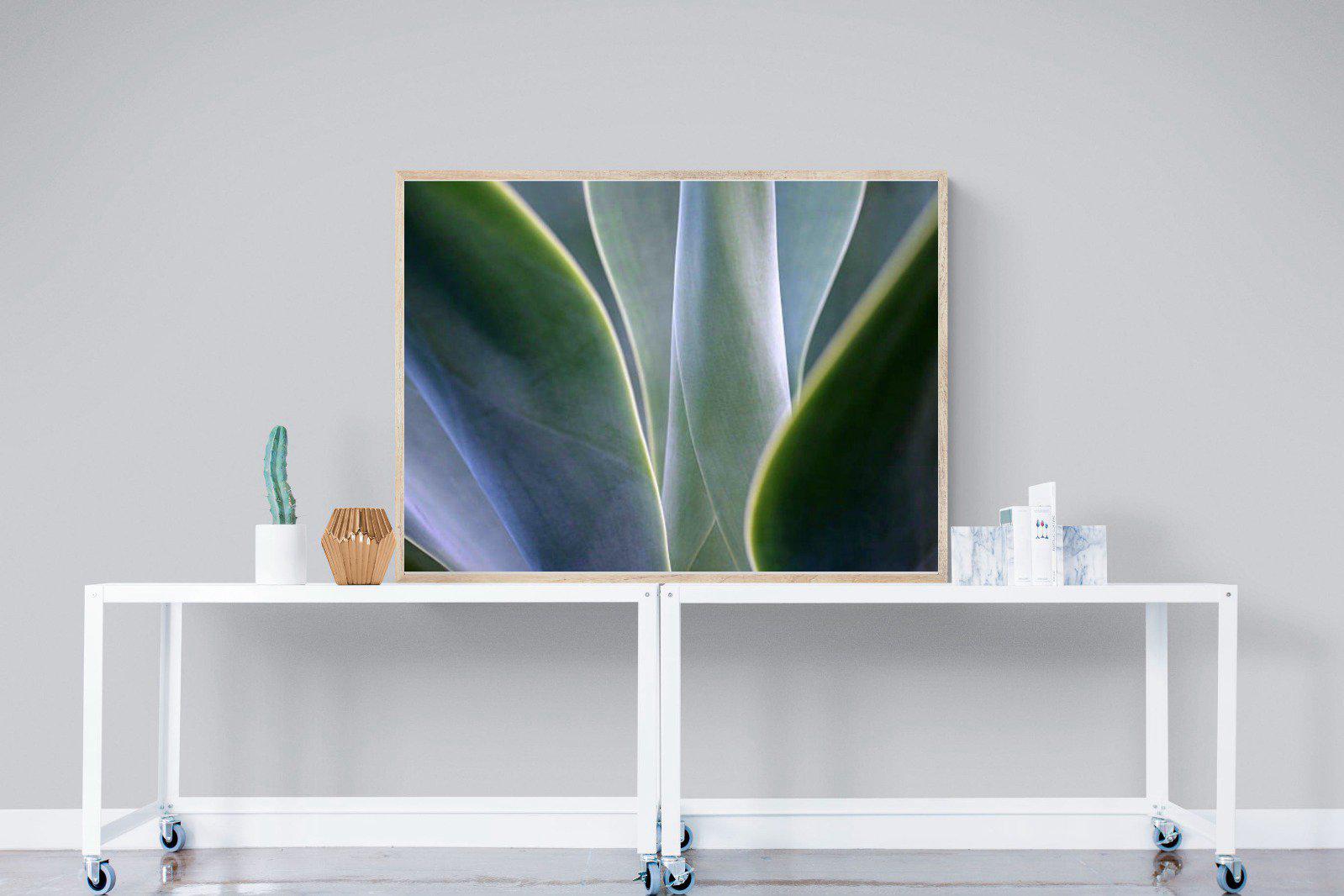 Silky Leaves-Wall_Art-120 x 90cm-Mounted Canvas-Wood-Pixalot