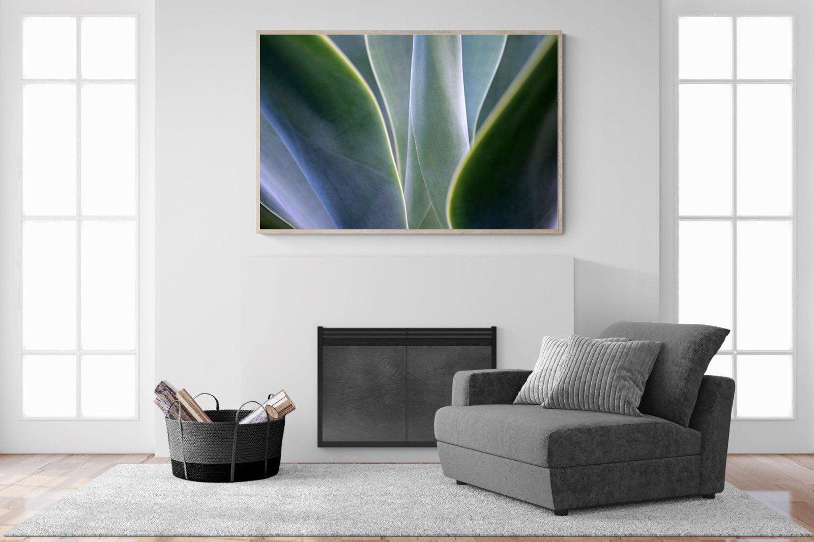 Silky Leaves-Wall_Art-150 x 100cm-Mounted Canvas-Wood-Pixalot