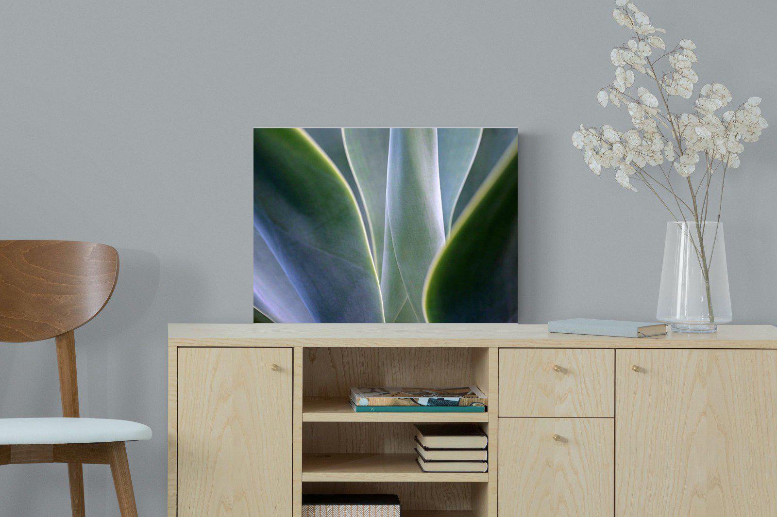 Silky Leaves-Wall_Art-60 x 45cm-Mounted Canvas-No Frame-Pixalot