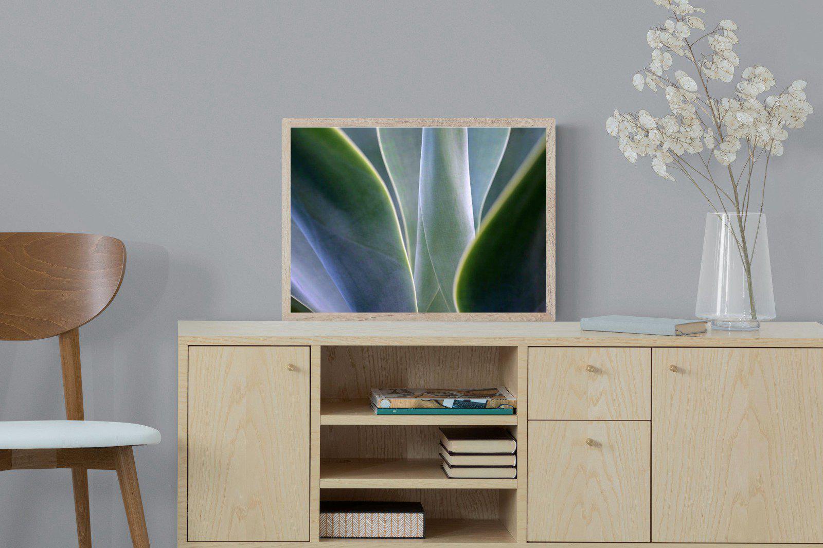 Silky Leaves-Wall_Art-60 x 45cm-Mounted Canvas-Wood-Pixalot