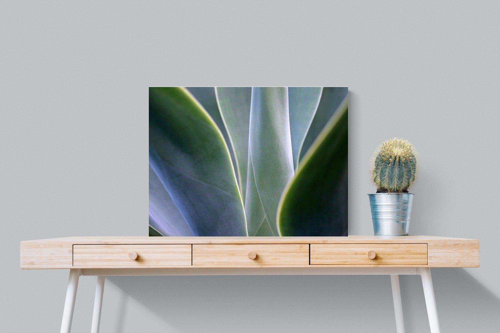 Silky Leaves-Wall_Art-80 x 60cm-Mounted Canvas-No Frame-Pixalot