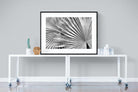 Silver Palm-Wall_Art-120 x 90cm-Framed Print-Black-Pixalot