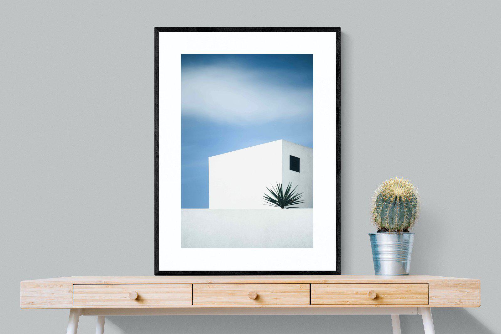 Simple Lines-Wall_Art-75 x 100cm-Framed Print-Black-Pixalot