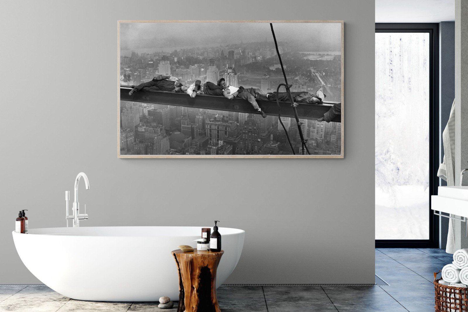 Sleeping Above Manhattan-Wall_Art-180 x 110cm-Mounted Canvas-Wood-Pixalot