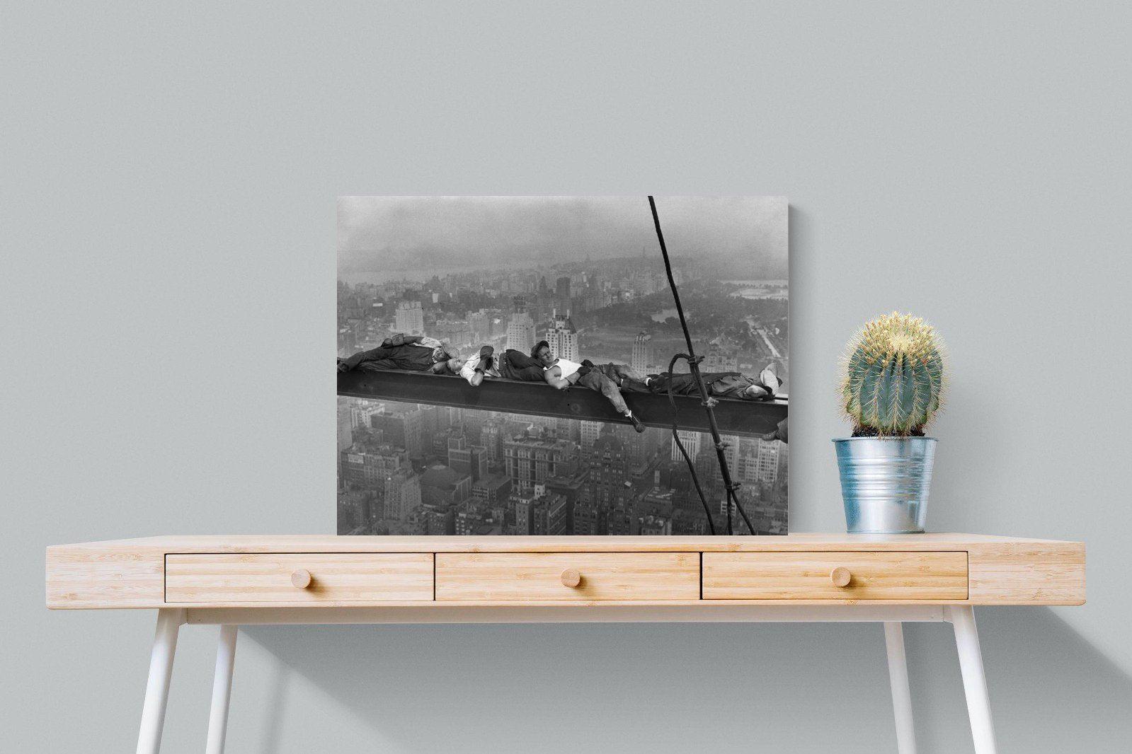 Sleeping Above Manhattan-Wall_Art-80 x 60cm-Mounted Canvas-No Frame-Pixalot