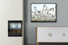 Snow Geese-Wall_Art-100 x 75cm-Mounted Canvas-Black-Pixalot
