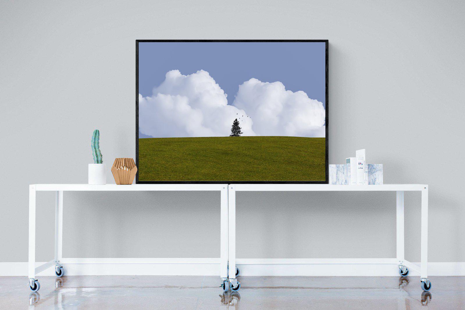 Solitude-Wall_Art-120 x 90cm-Mounted Canvas-Black-Pixalot