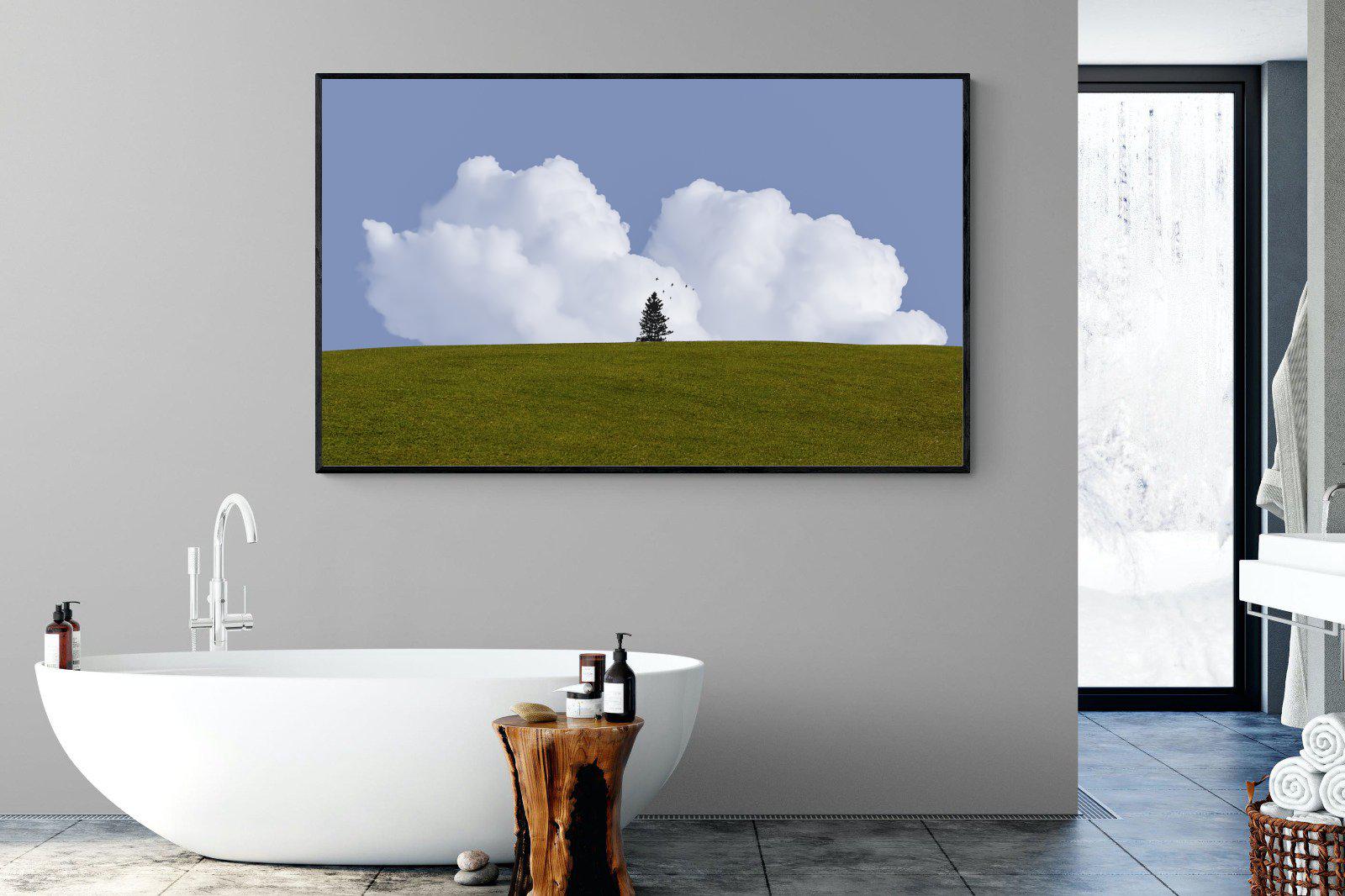 Solitude-Wall_Art-180 x 110cm-Mounted Canvas-Black-Pixalot