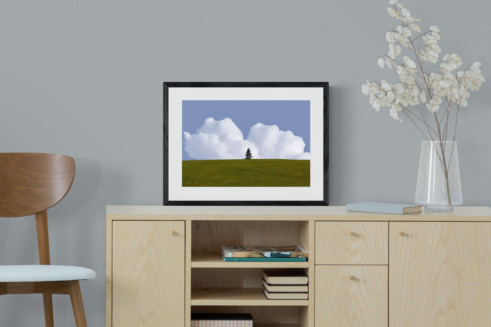 Solitude-Wall_Art-60 x 45cm-Framed Print-Black-Pixalot