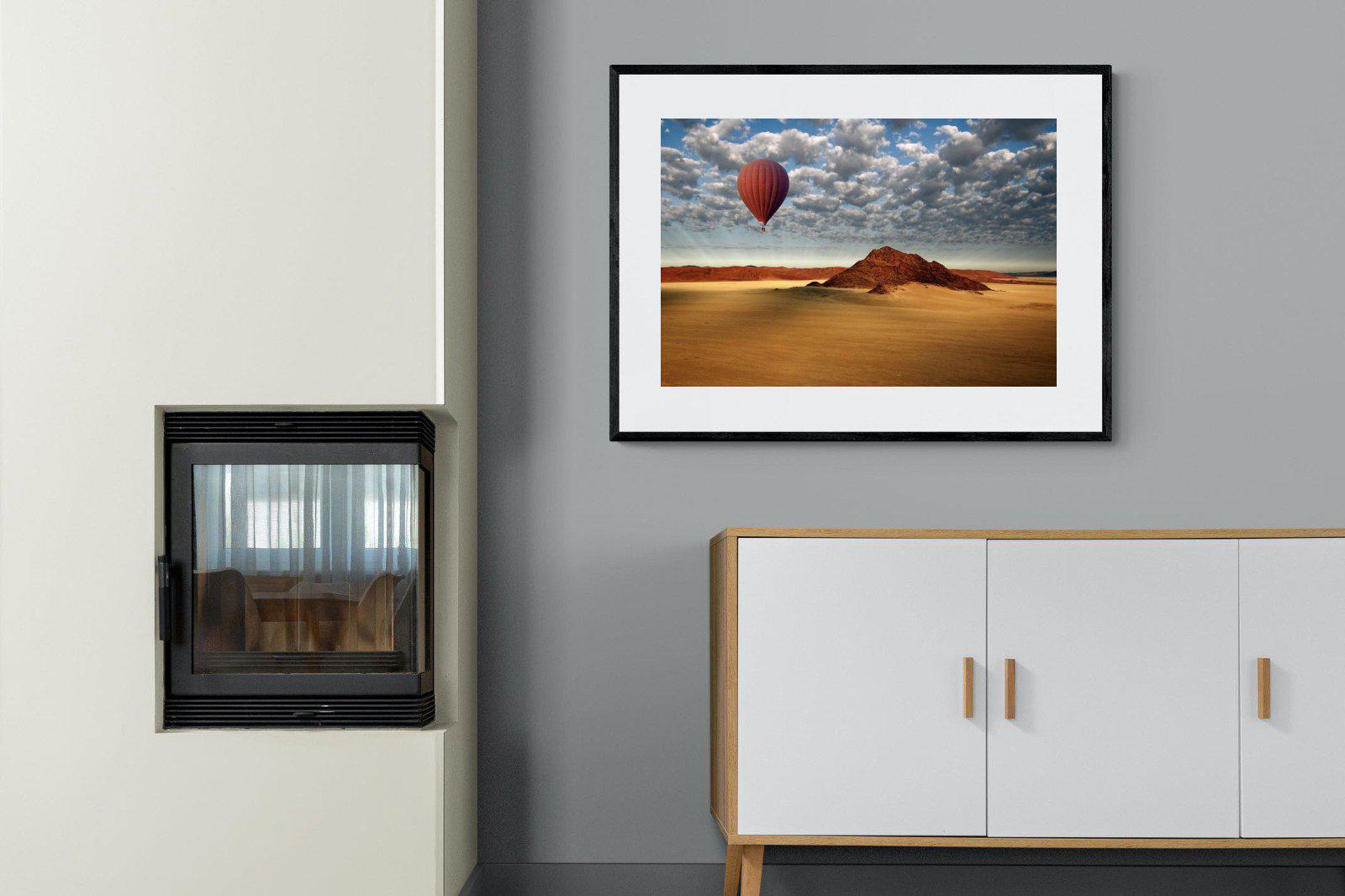 Sossusvlei-Wall_Art-100 x 75cm-Framed Print-Black-Pixalot