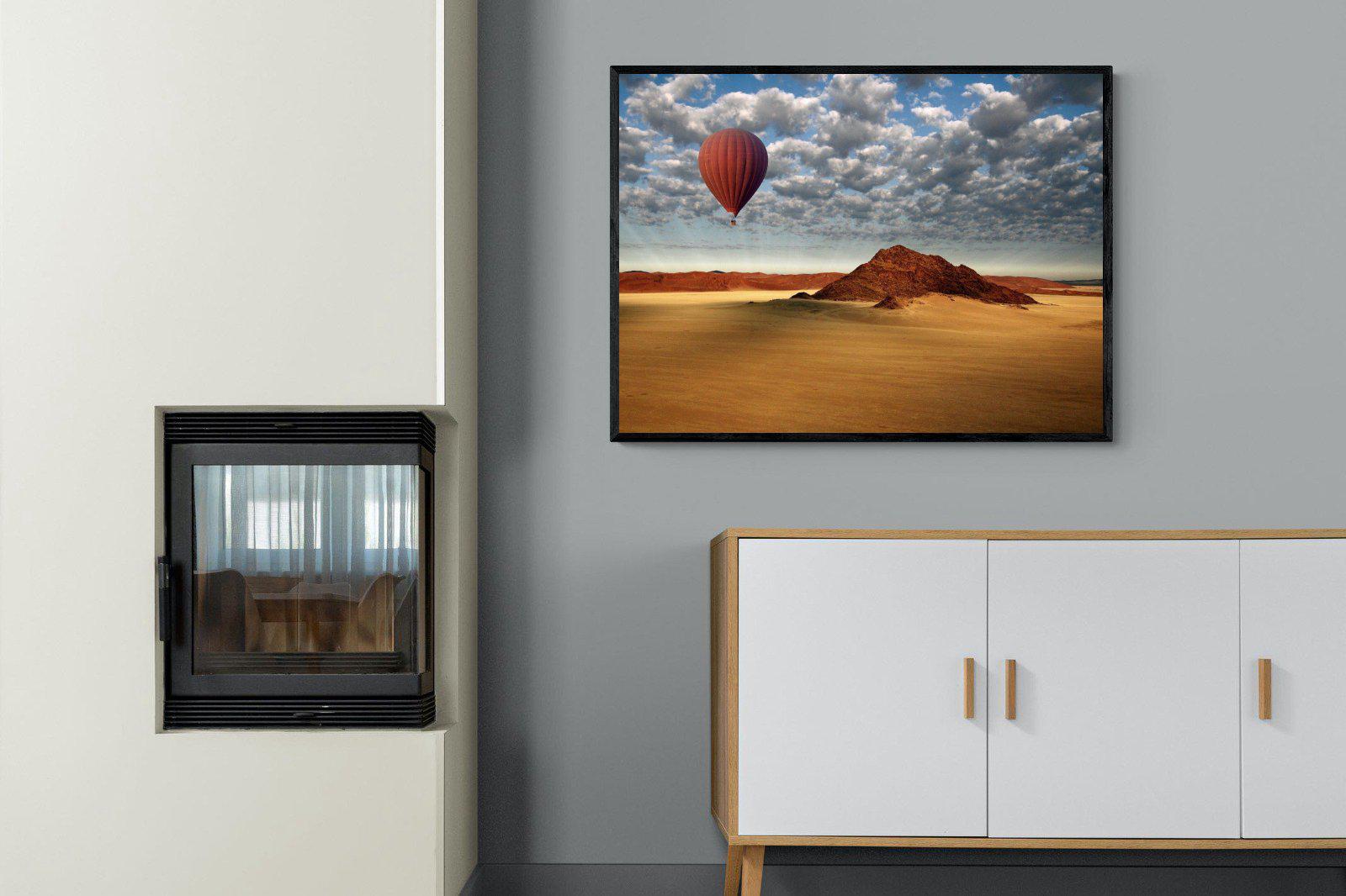 Sossusvlei-Wall_Art-100 x 75cm-Mounted Canvas-Black-Pixalot