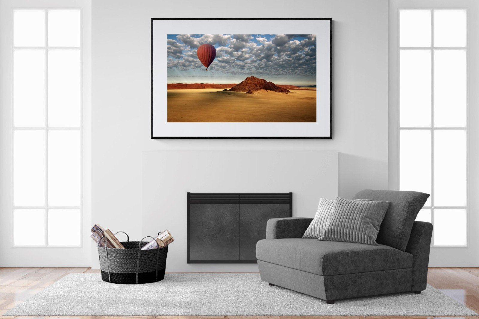 Sossusvlei-Wall_Art-150 x 100cm-Framed Print-Black-Pixalot