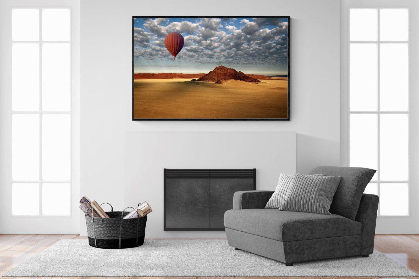 Sossusvlei-Wall_Art-150 x 100cm-Mounted Canvas-Black-Pixalot