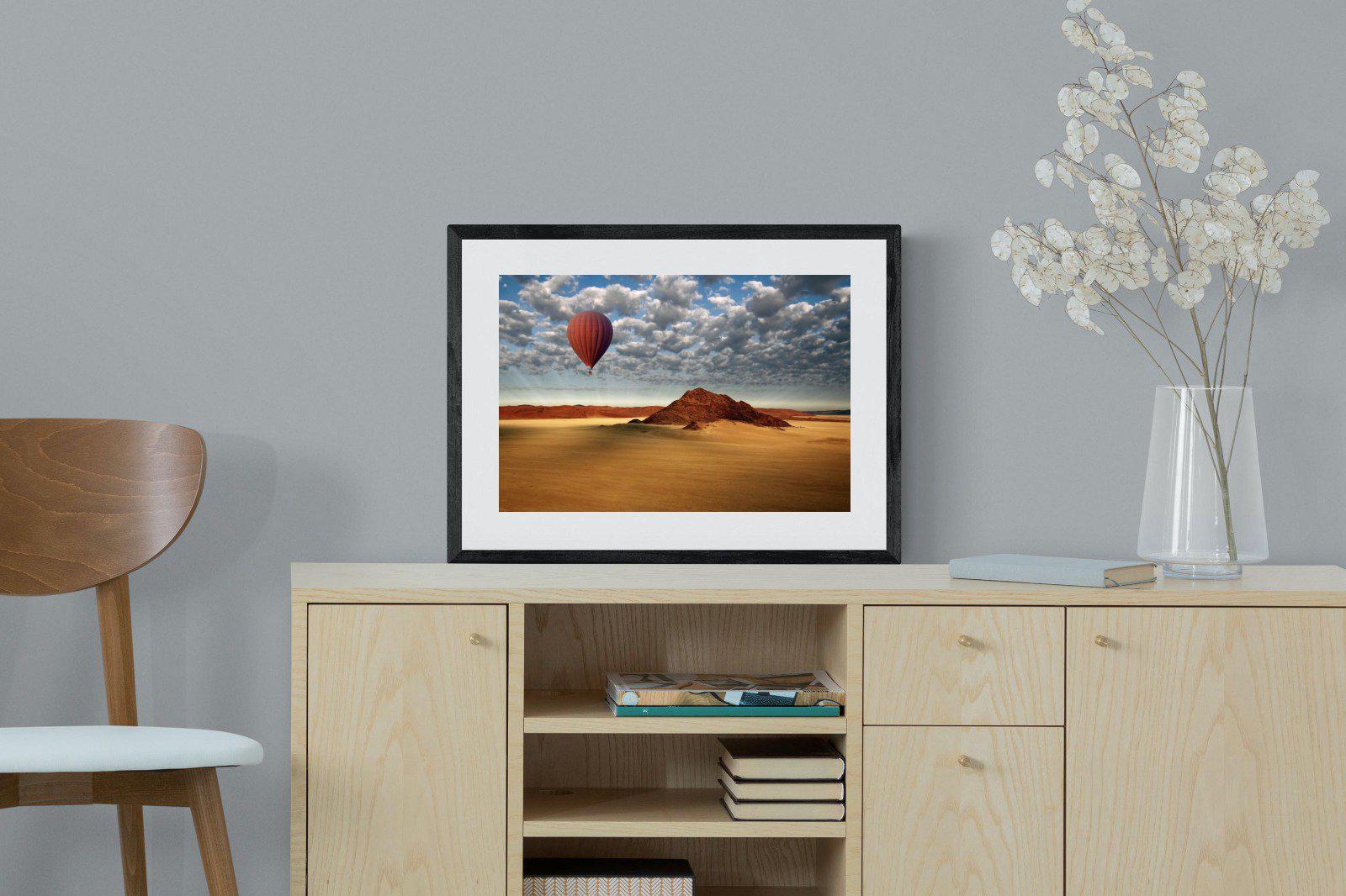 Sossusvlei-Wall_Art-60 x 45cm-Framed Print-Black-Pixalot