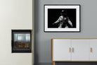 Space Walk-Wall_Art-100 x 75cm-Framed Print-Black-Pixalot