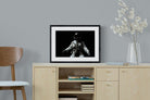 Space Walk-Wall_Art-60 x 45cm-Framed Print-Black-Pixalot