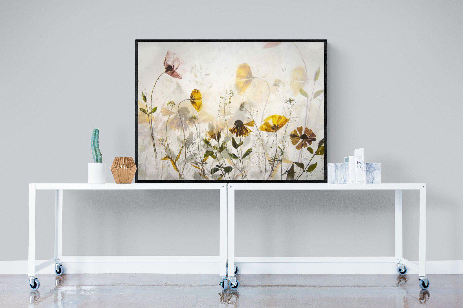 Spring Leap-Wall_Art-120 x 90cm-Mounted Canvas-Black-Pixalot