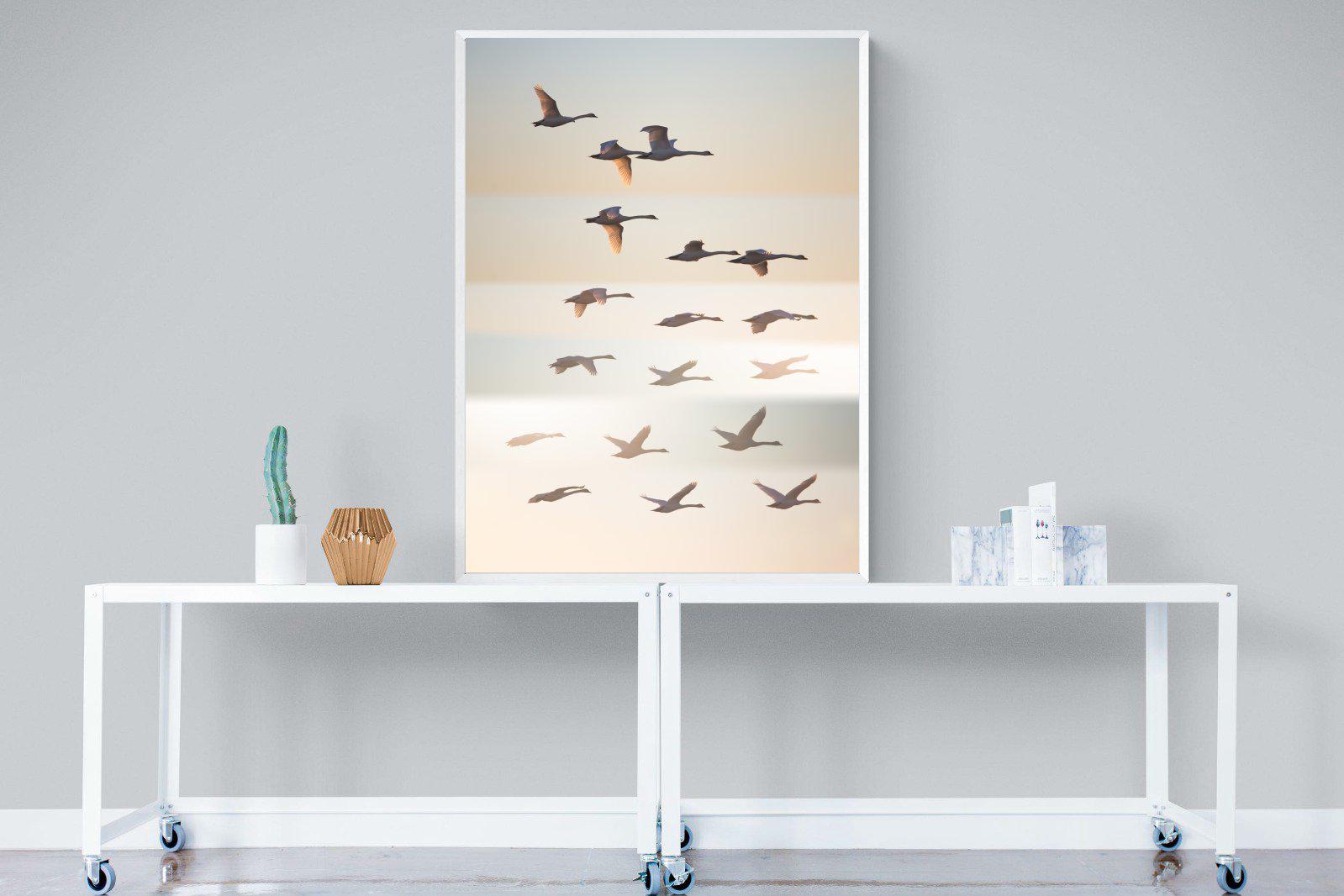 Squadron-Wall_Art-90 x 120cm-Mounted Canvas-White-Pixalot