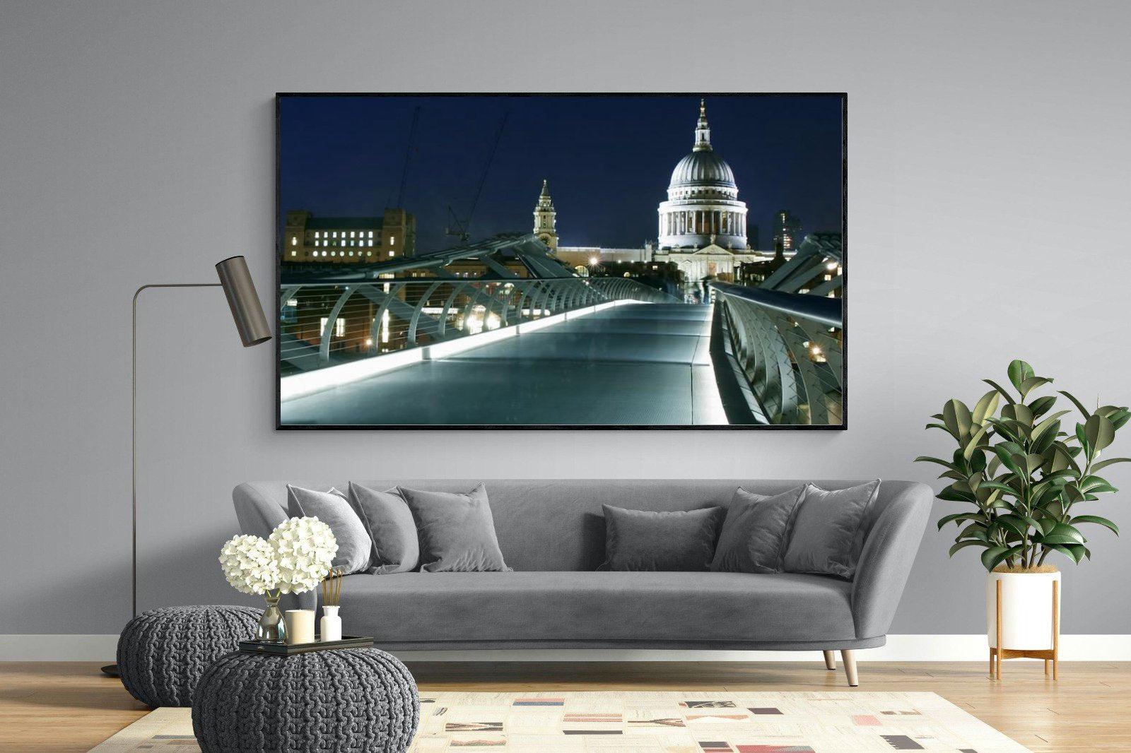 St Paul's-Wall_Art-220 x 130cm-Mounted Canvas-Black-Pixalot