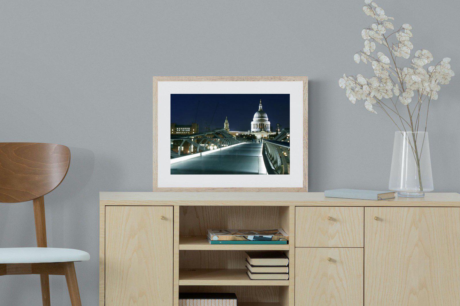 St Paul's-Wall_Art-60 x 45cm-Framed Print-Wood-Pixalot