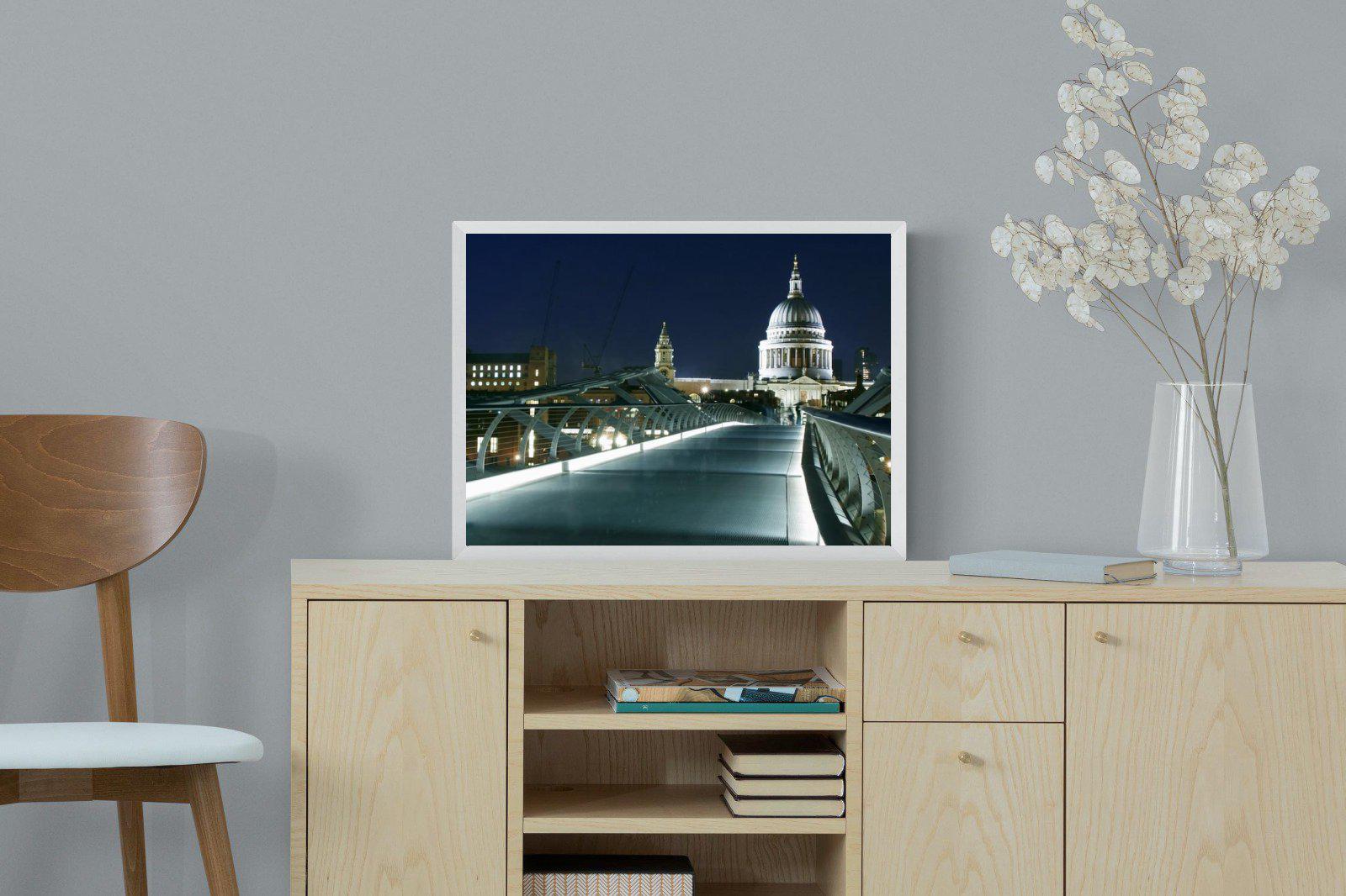 St Paul's-Wall_Art-60 x 45cm-Mounted Canvas-White-Pixalot