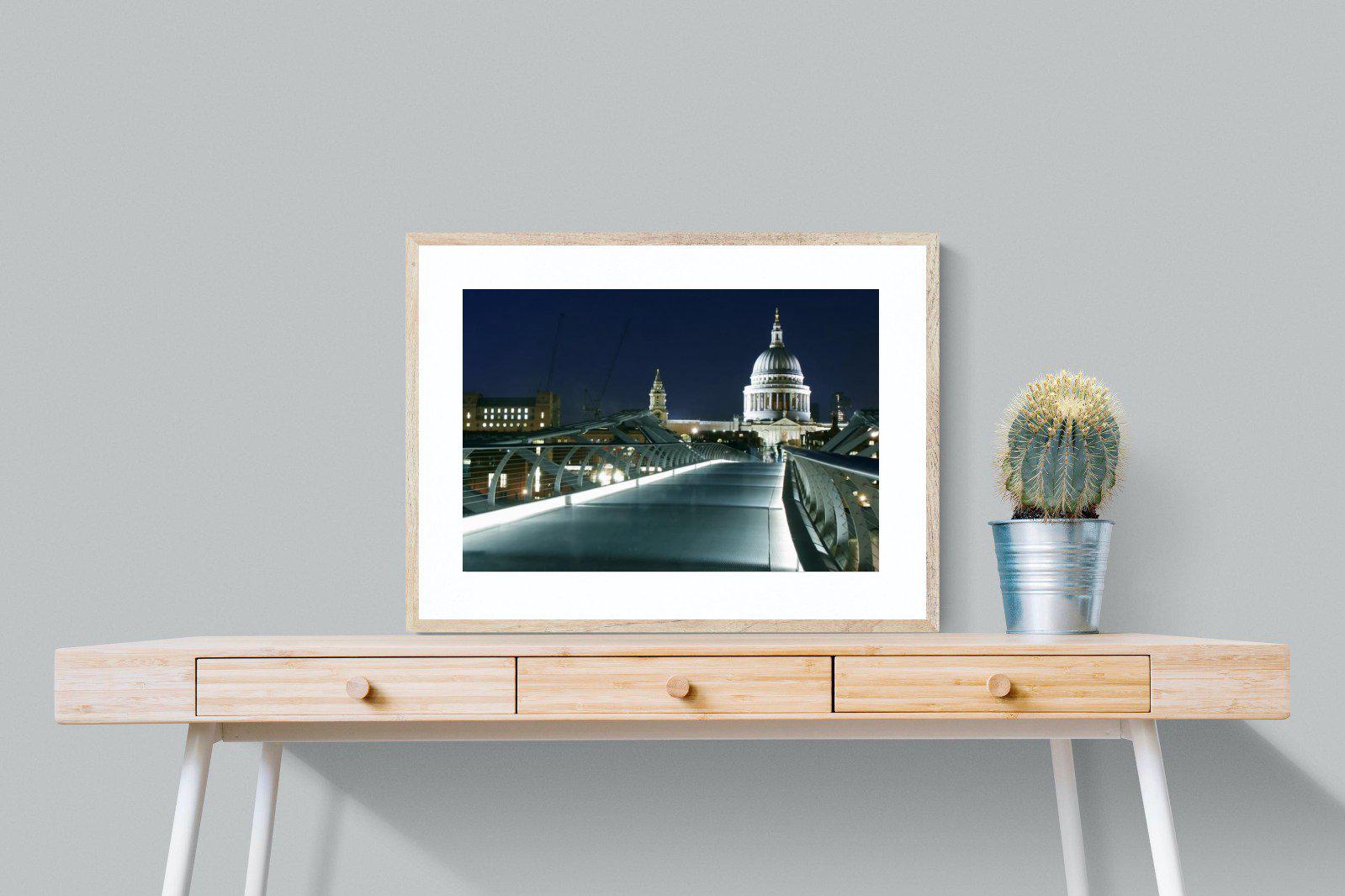 St Paul's-Wall_Art-80 x 60cm-Framed Print-Wood-Pixalot